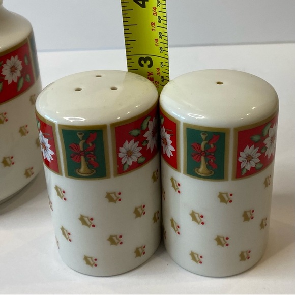 Vintage Charlton Hall Kobe Holiday Ceramic Set 5pc - Picture 8 of 15